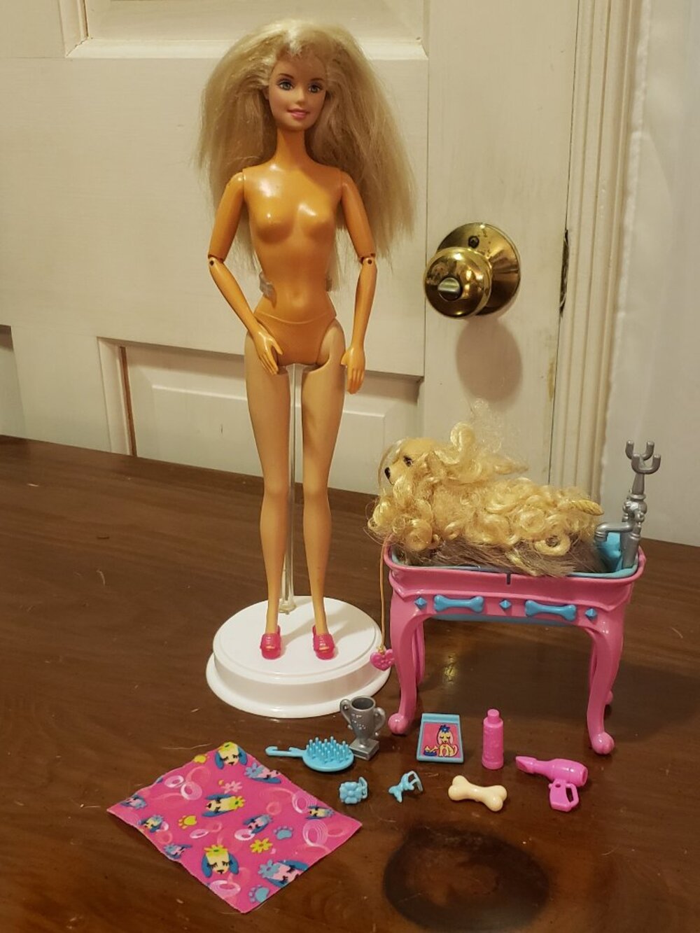 Stylin Pup Barbie play set